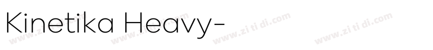 Kinetika Heavy字体转换